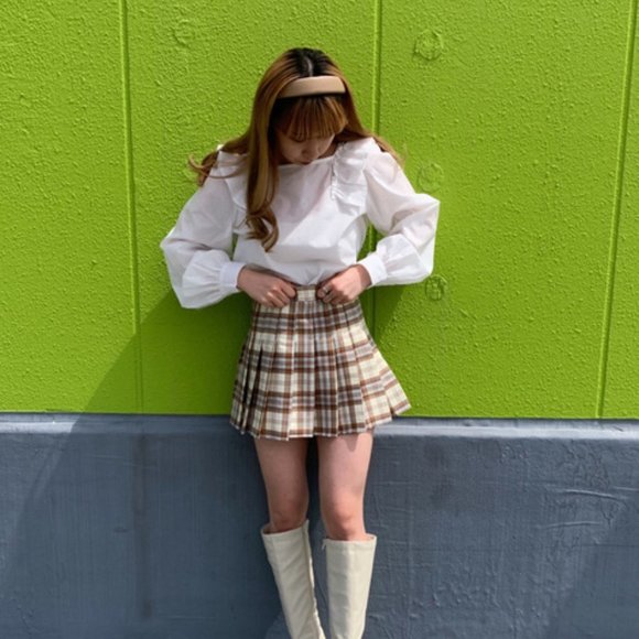 W♥C / Wego Japan white ruffle blouse - Picture 8 of 9